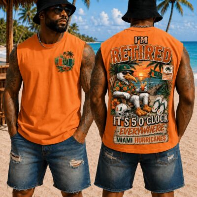 Miami Hurricanes | Premium NCAA Retired In Paradise Tank Top Shirt