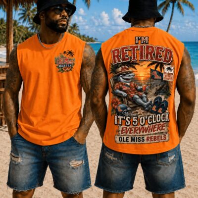 Ole Miss Rebels | Premium NCAA Retired In Paradise Tank Top Shirt