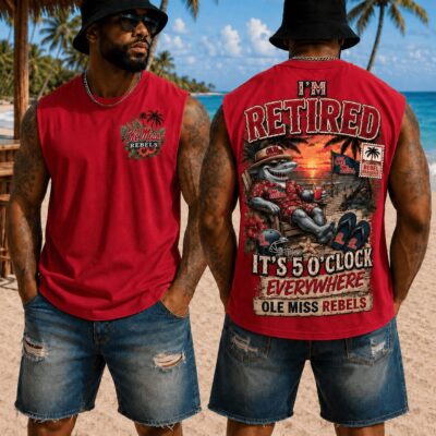 Ole Miss Rebels | Premium NCAA Retired In Paradise Tank Top Shirt