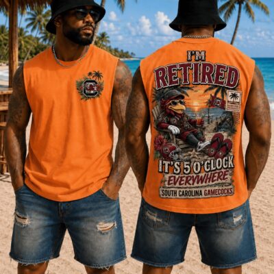 South Carolina Gamecocks | Premium NCAA Retired In Paradise Tank Top Shirt