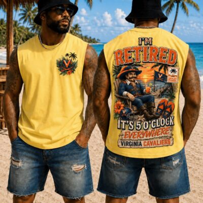 Virginia Cavaliers | Premium NCAA Retired In Paradise Tank Top Shirt