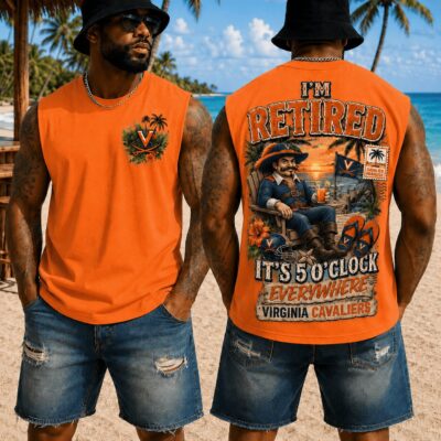 Virginia Cavaliers | Premium NCAA Retired In Paradise Tank Top Shirt