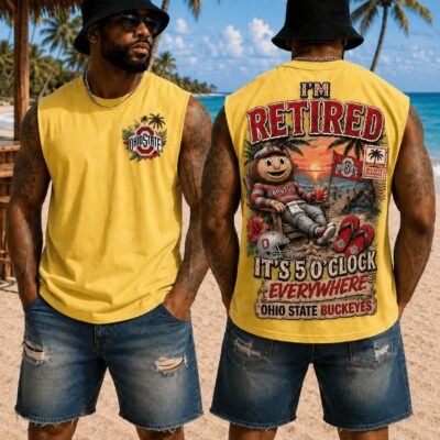 Ohio State Buckeyes | Premium NCAA Retired In Paradise Tank Top Shirt